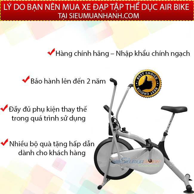 Xe đạp tập thể dục Air Bike